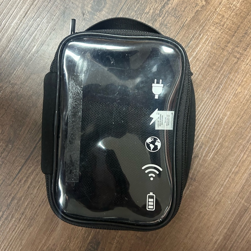 Black Tech Organizer Pouch